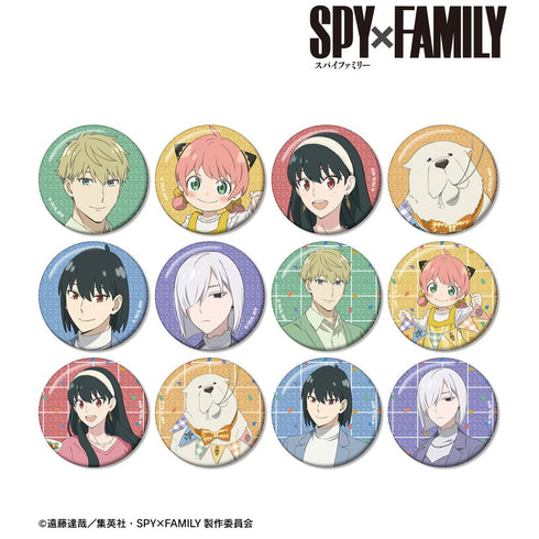 『SPY×FAMILY』描き下ろし ホリデーパーティーver. トレーディンググリッター缶バッジ(単位/BOX)